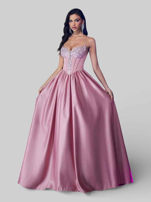 Vestido de Festa Tomara que Caia Paetê Trançado