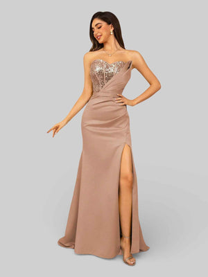 Vestido de Festa Longo Tomara que Caia com Paetê Seller