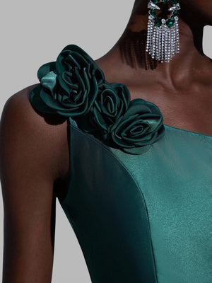 Vestido de Festa Um Ombro Só Flowers Rafic - Aurea Dress