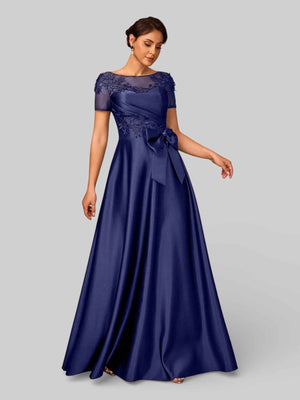 Vestido de Festa Longo Bordado Mãe da Noiva