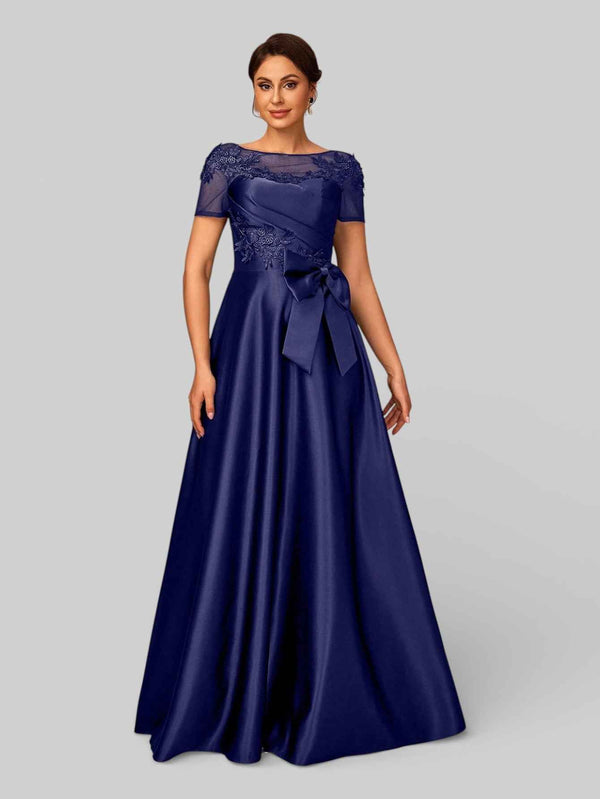 Vestido de Festa Longo Bordado Mãe da Noiva