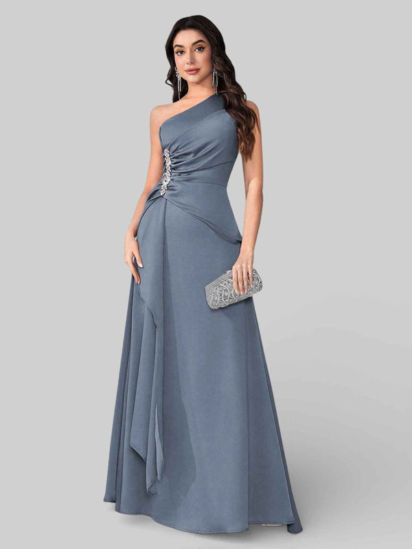 Vestido de Festa Alça Única Pedrarias