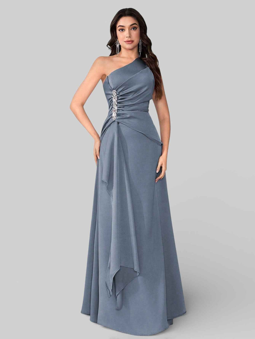 Vestido de Festa Alça Única Pedrarias