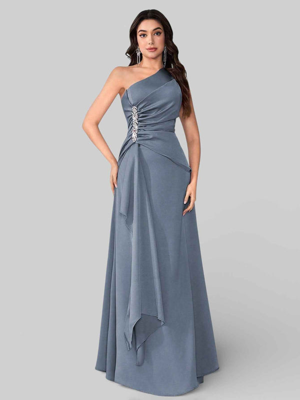 Vestido de Festa Alça Única Pedrarias