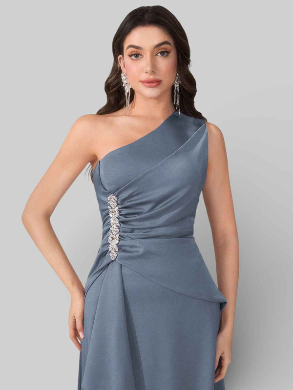 Vestido de Festa Alça Única Pedrarias