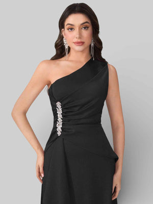 Vestido de Festa Alça Única Pedrarias
