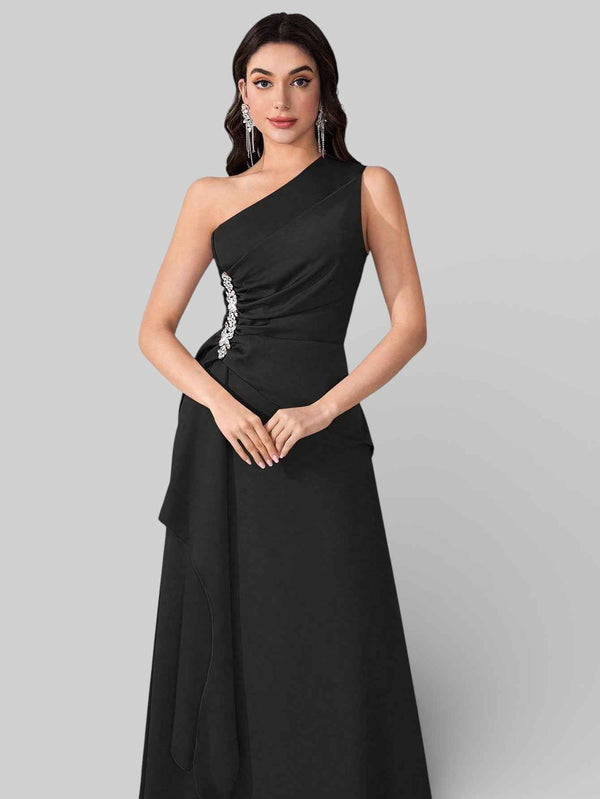 Vestido de Festa Alça Única Pedrarias