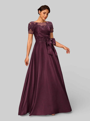 Vestido de Festa Longo Bordado Mãe da Noiva