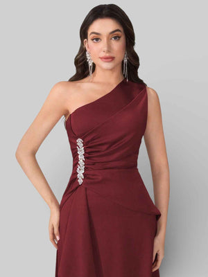 Vestido de Festa Alça Única Pedrarias
