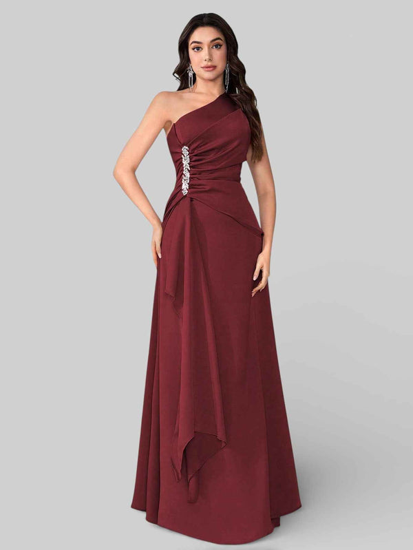 Vestido de Festa Alça Única Pedrarias