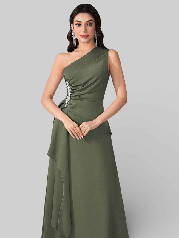 Vestido de Festa Alça Única Pedrarias