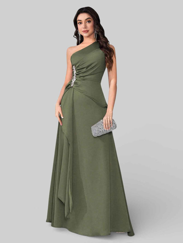 Vestido de Festa Alça Única Pedrarias