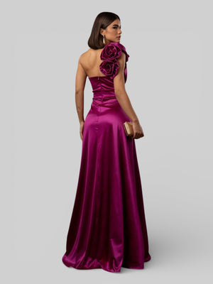 Vestido de Festa Nula Manga com Flor Aurea Dress - Aurea Dress