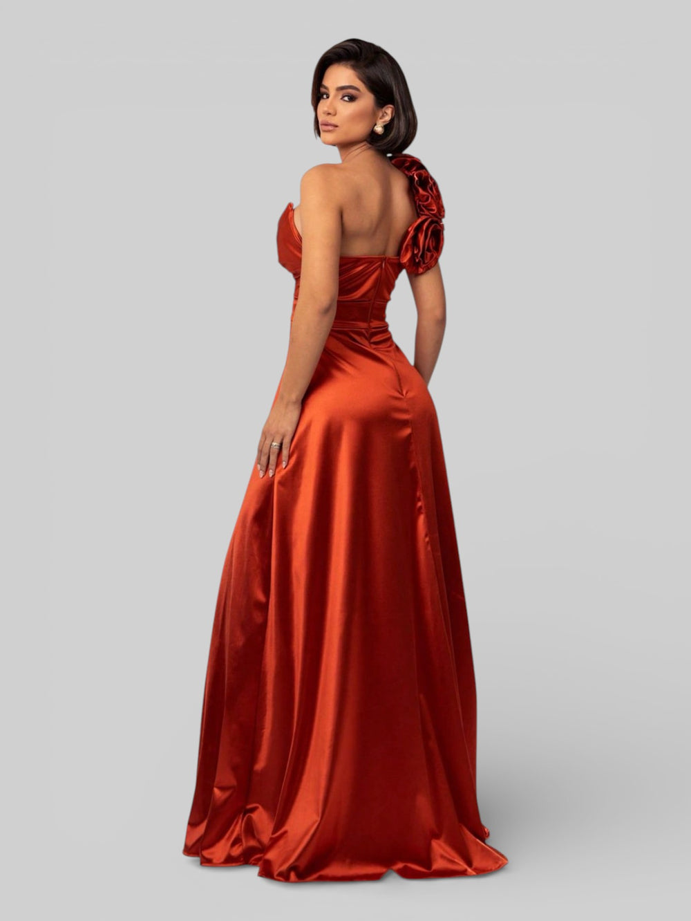 Vestido de Festa Nula Manga com Flor Aurea Dress - Aurea Dress