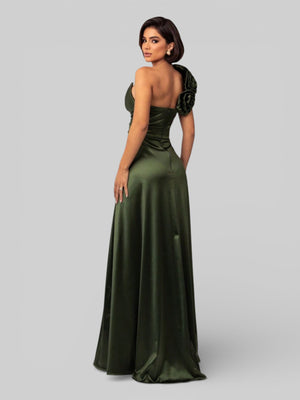 Vestido de Festa Nula Manga com Flor Aurea Dress - Aurea Dress