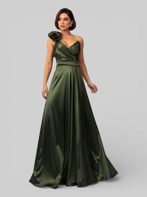 Vestido de Festa Nula Manga com Flor Aurea Dress - Aurea Dress