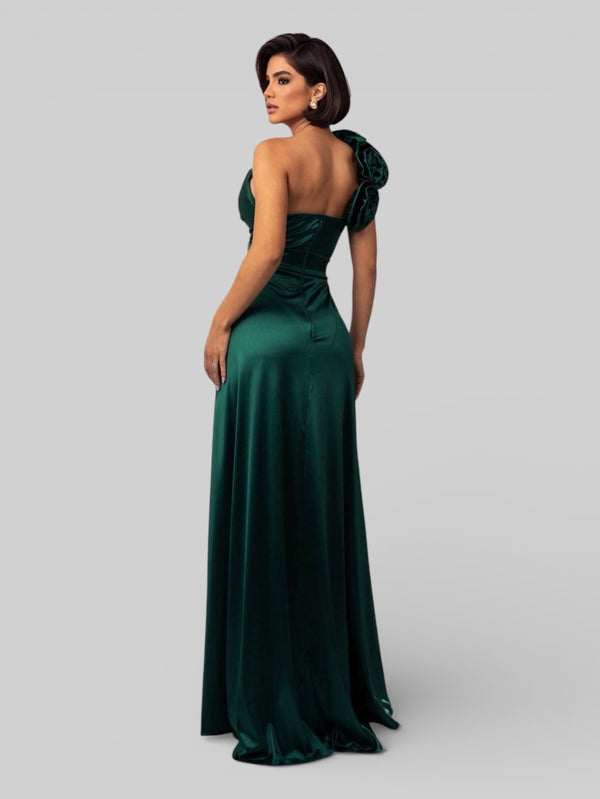 Vestido de Festa Nula Manga com Flor Aurea Dress - Aurea Dress