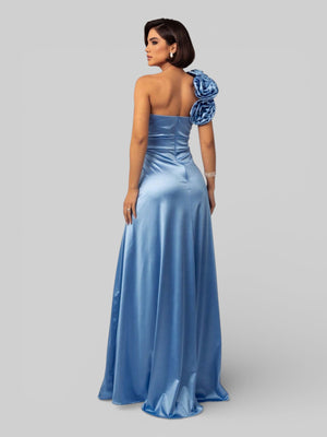 Vestido de Festa Nula Manga com Flor Aurea Dress - Aurea Dress