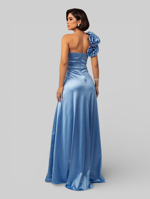 Vestido de Festa Nula Manga com Flor Aurea Dress - Aurea Dress