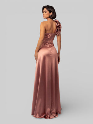 Vestido de Festa Nula Manga com Flor Aurea Dress - Aurea Dress