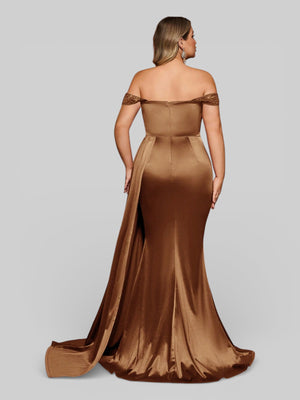 Vestido de Festa Luxo Ombro a Ombro Paetês Famma - Aurea Dress