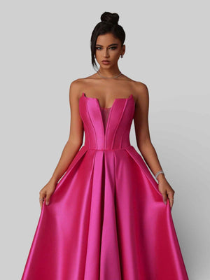 Vestido de Festa Prada Acetinado Milão