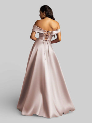 Vestido Longo de Festa Luxo com Fenda Vision