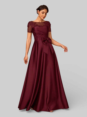 Vestido de Festa Longo Bordado Mãe da Noiva