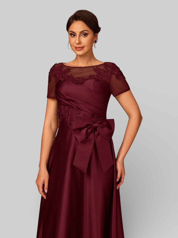 Vestido de Festa Longo Bordado Mãe da Noiva