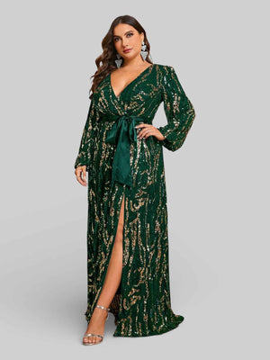 Vestido de Festa Plus Size com Laço Campbell