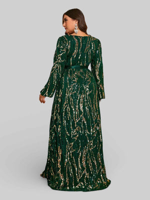 Vestido de Festa Plus Size com Laço Campbell