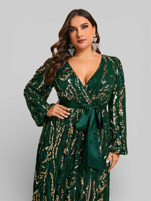 Vestido de Festa Plus Size com Laço Campbell