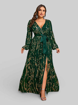 Vestido de Festa Plus Size com Laço Campbell