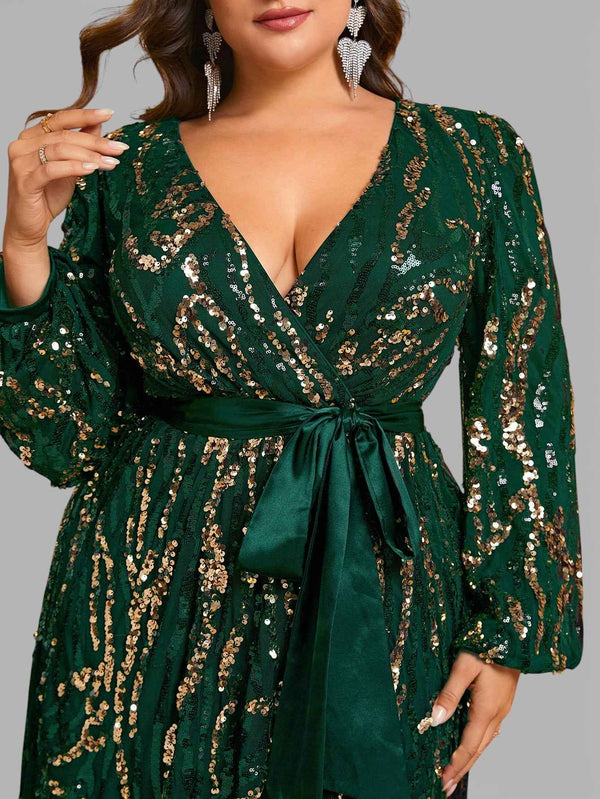 Vestido de Festa Plus Size com Laço Campbell