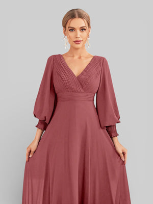 Vestido de Festa Manga Longa Marine Dress - Aurea Dress