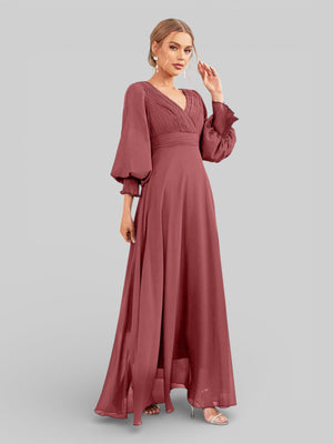 Vestido de Festa Manga Longa Marine Dress - Aurea Dress