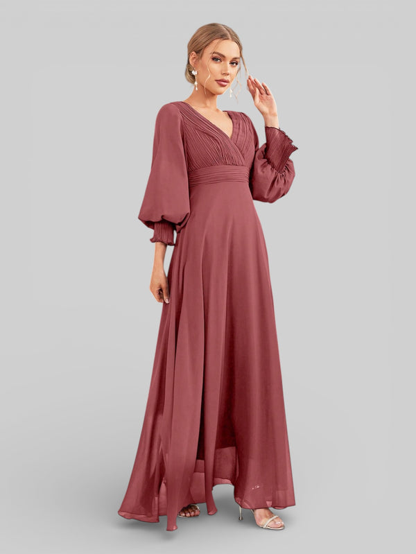 Vestido de Festa Manga Longa Marine Dress - Aurea Dress