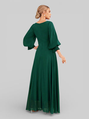 Vestido de Festa Manga Longa Marine Dress - Aurea Dress