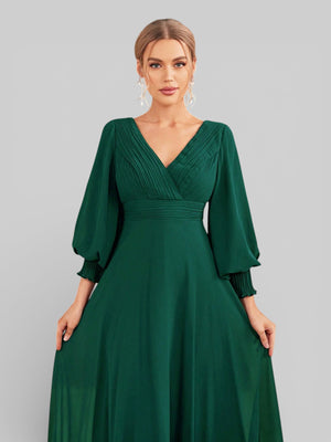 Vestido de Festa Manga Longa Marine Dress - Aurea Dress