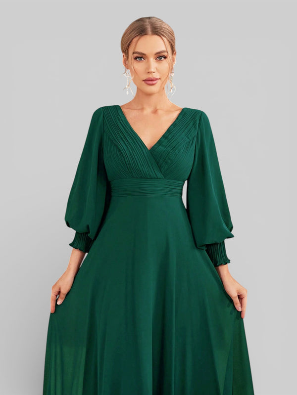 Vestido de Festa Manga Longa Marine Dress - Aurea Dress