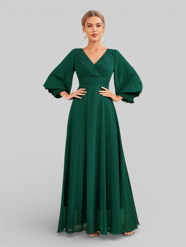 Vestido de Festa Manga Longa Marine Dress - Aurea Dress