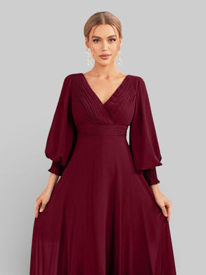 Vestido de Festa Manga Longa Marine Dress - Aurea Dress