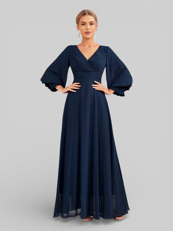 Vestido de Festa Manga Longa Marine Dress - Aurea Dress