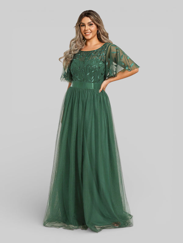 Vestido de Festa Longo Plus Size Village - Aurea Dress