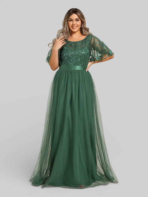 Vestido de Festa Longo Plus Size Village - Aurea Dress