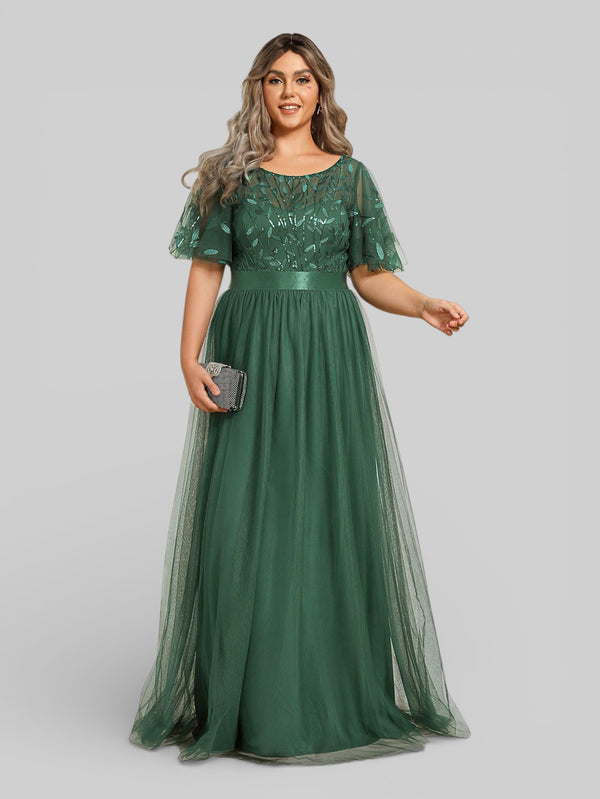 Vestido de Festa Longo Plus Size Village - Aurea Dress
