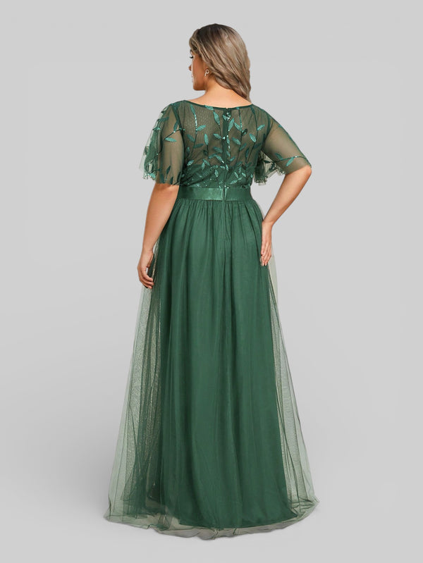 Vestido de Festa Longo Plus Size Village - Aurea Dress