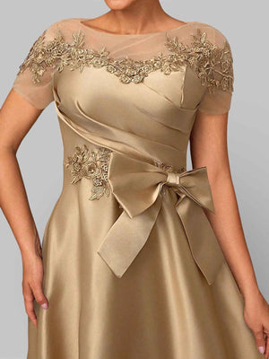Vestido de Festa Longo Bordado Mãe da Noiva