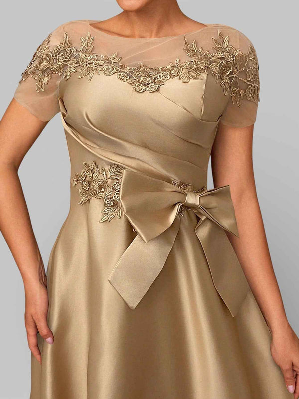 Vestido de Festa Longo Bordado Mãe da Noiva