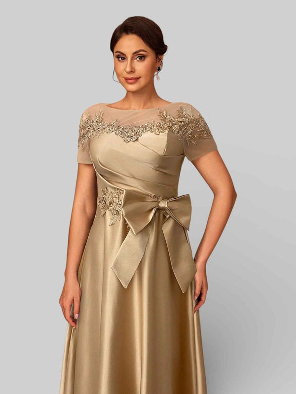 Vestido de Festa Longo Bordado Mãe da Noiva